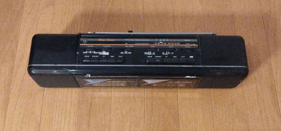 MAXI ポータブルラジカセ DRC-500 ダブルカセットデッキ レトロ
