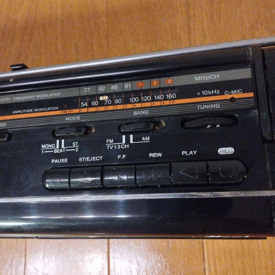 MAXI ポータブルラジカセ DRC-500 ダブルカセットデッキ レトロ