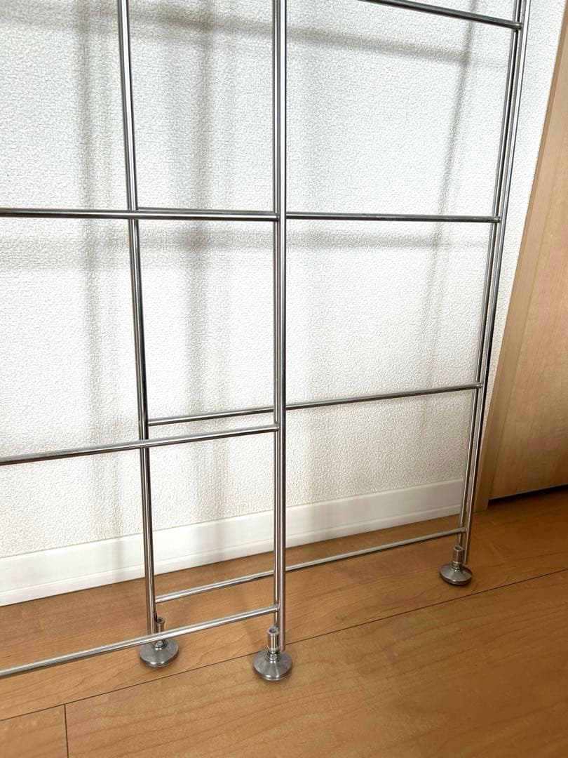 無印良品　ステンレスユニットシェルフ帆立中120cm 2点セット