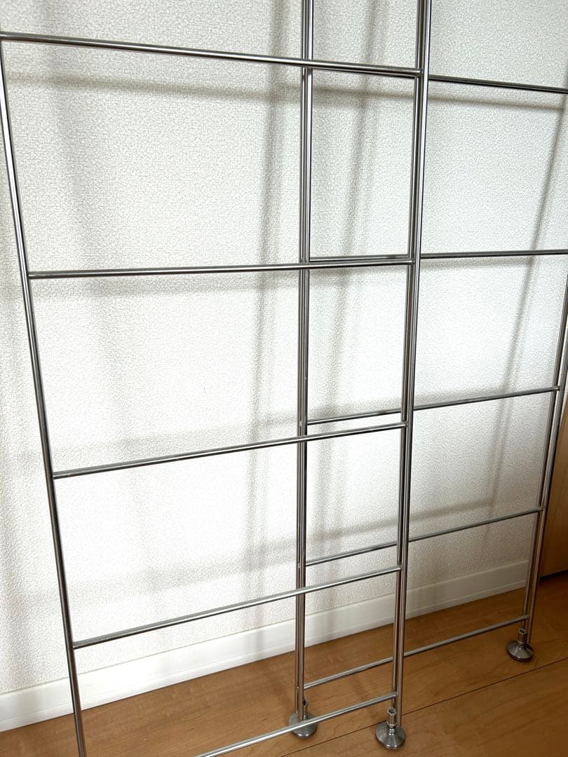 無印良品　ステンレスユニットシェルフ帆立中120cm 2点セット