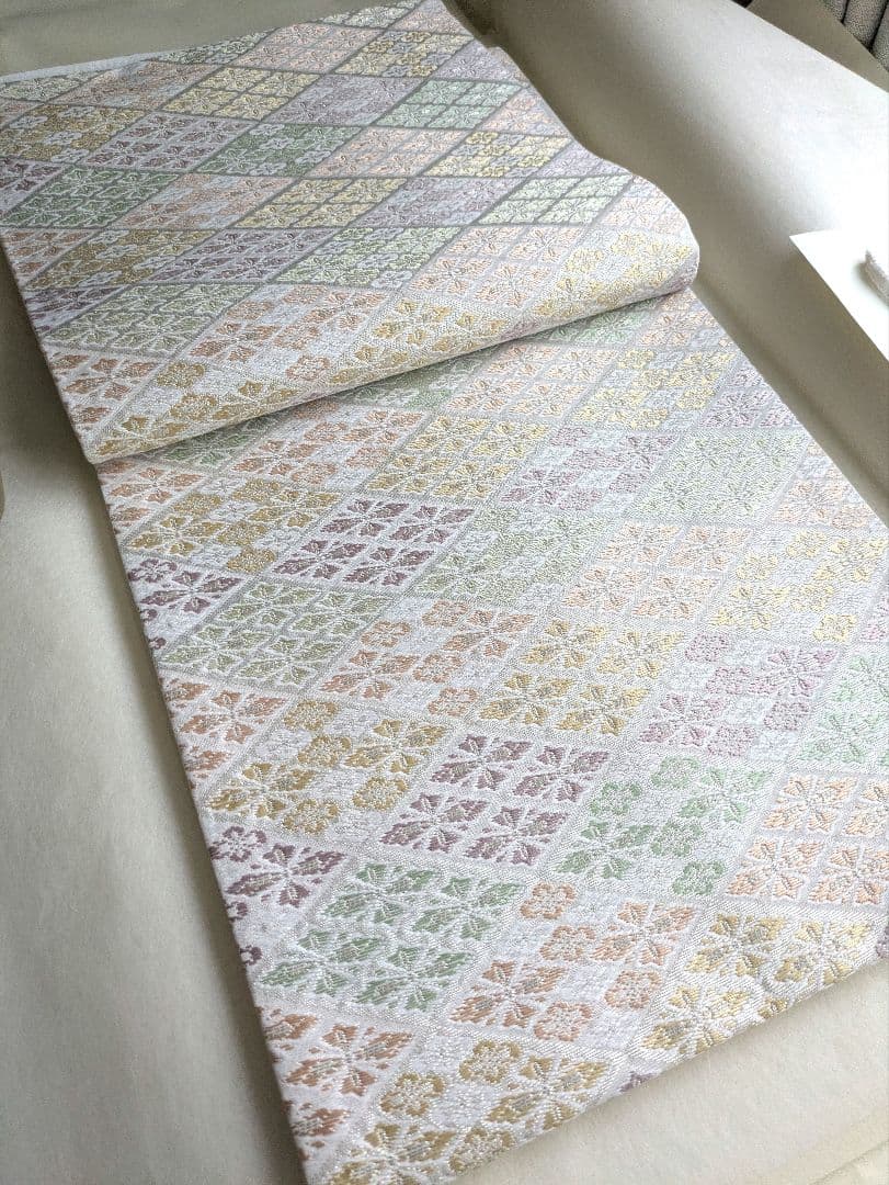 花*椿様 正絹西陣織佐々木織物花菱フォーマル袋帯