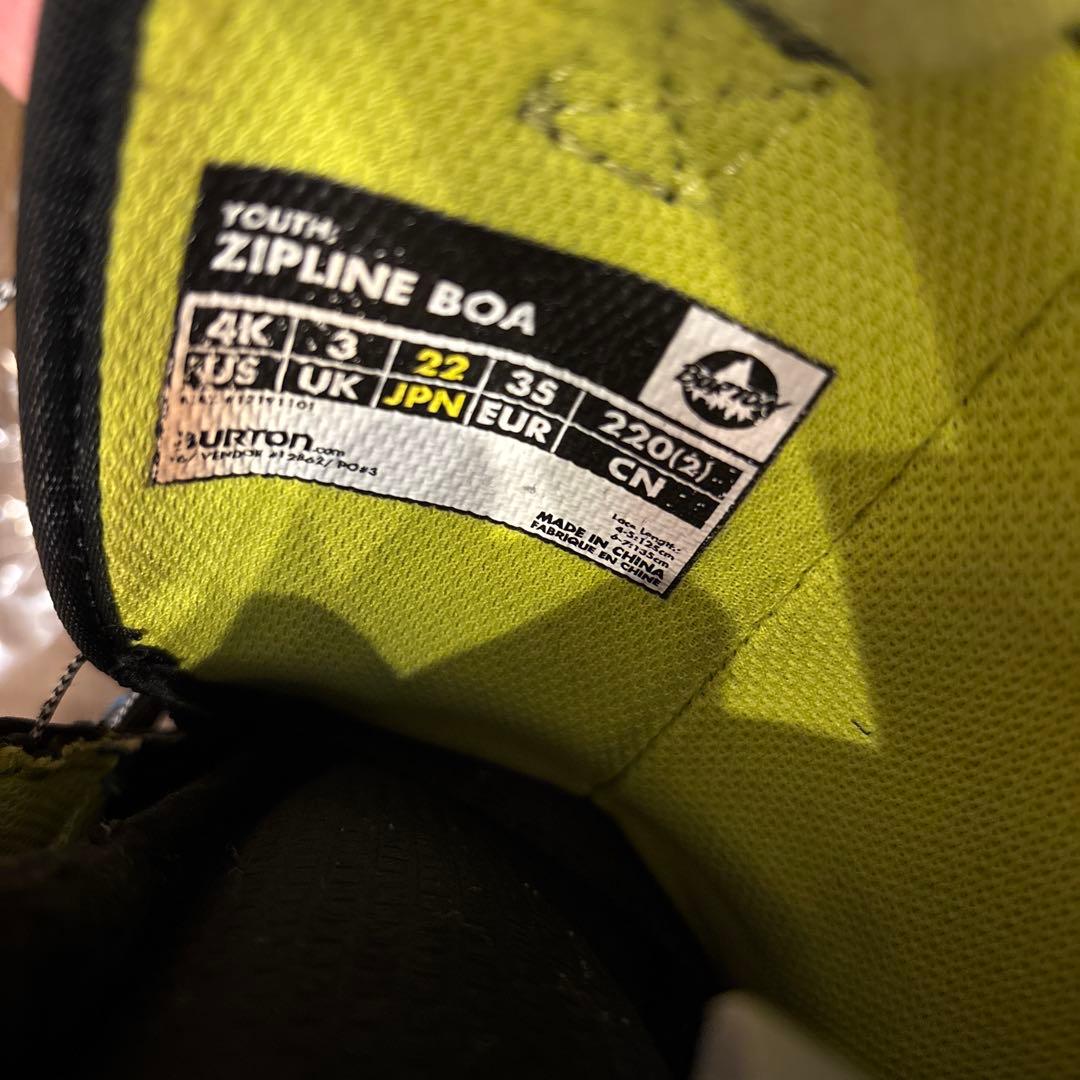 バートン ブーツ ジップライン BOA 22cm キッズ ジュニア ボードブーツ