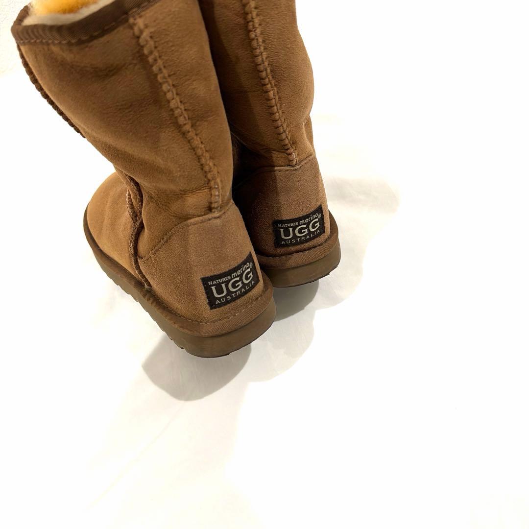 UGG オーストラリア　23.5〜24.0cm ブーツ　茶　ムートン