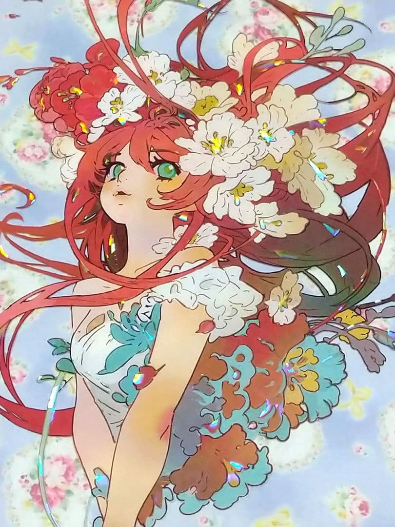 のこり１✩再販✩J824＃花的少女诗(贝壳光)新七天切り売り海外人物マステ女の子