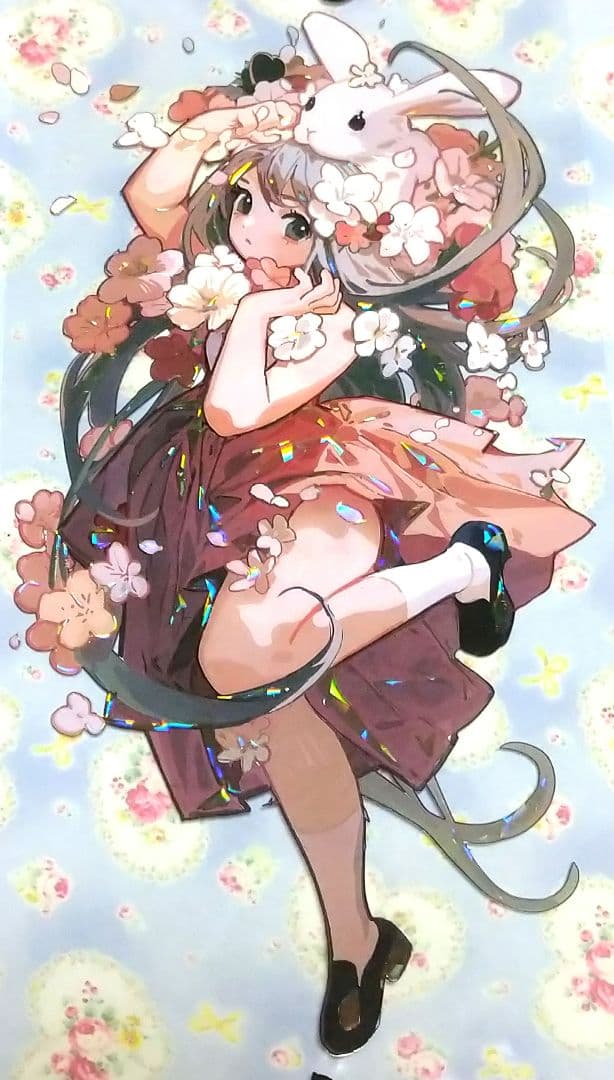 のこり１✩再販✩J824＃花的少女诗(贝壳光)新七天切り売り海外人物マステ女の子