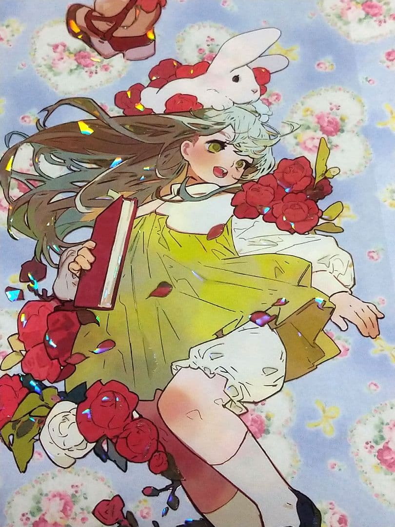 のこり１✩再販✩J824＃花的少女诗(贝壳光)新七天切り売り海外人物マステ女の子