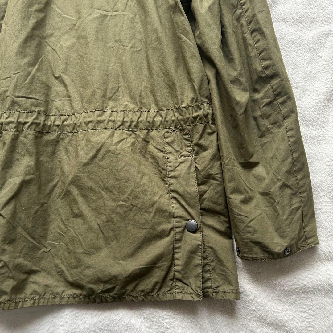 【古着】Barbour バブアー　フーデッドジャケット　Sサイズ　カーキ