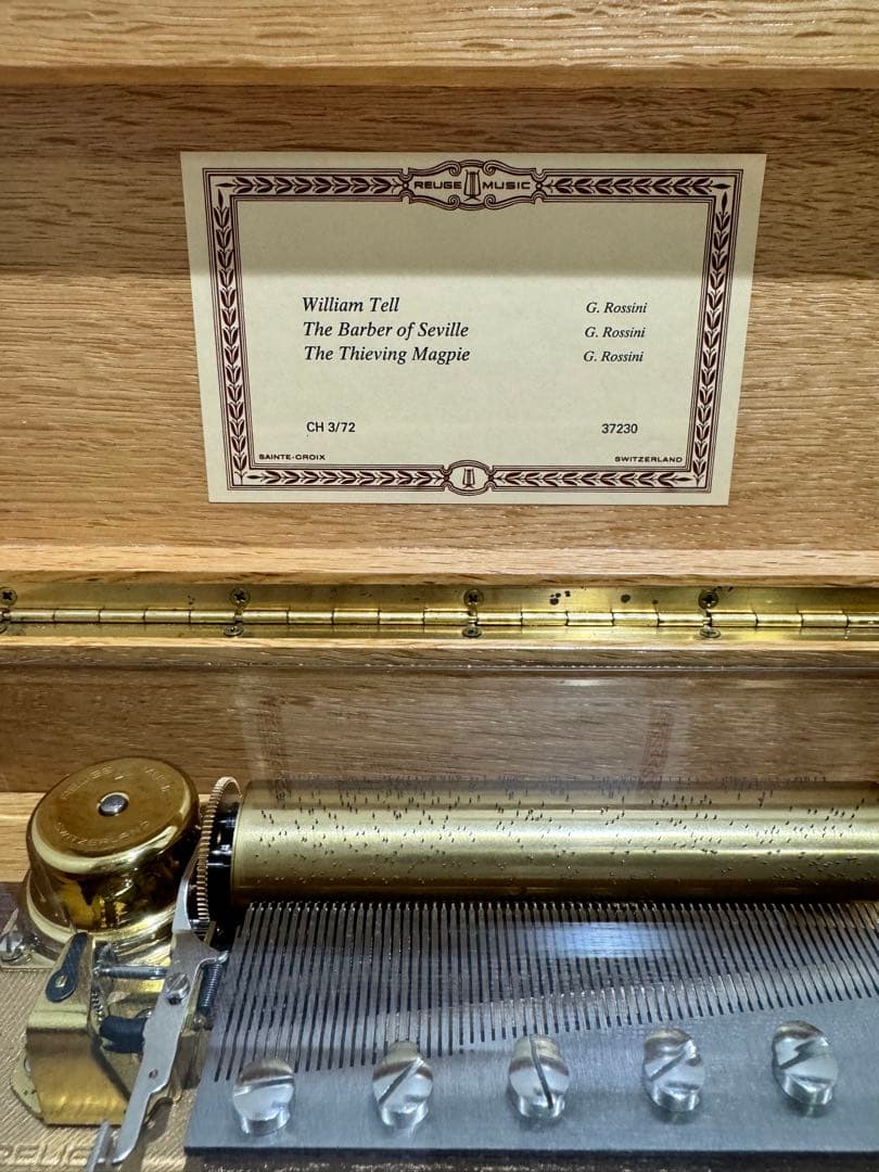 リュージュ 72弁ロッシーニ ウィリアムテル セビリアの理髪師 泥棒かささぎ