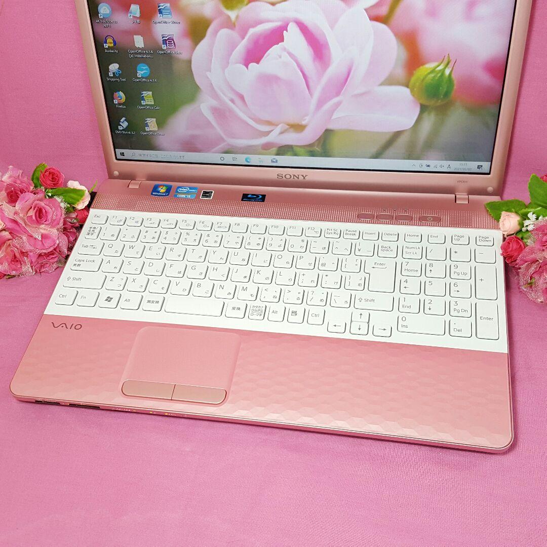 2世代Core-I5✧ブルーレイ✧ピンク✧VAIO✧大容量750G✧WEBカメラ