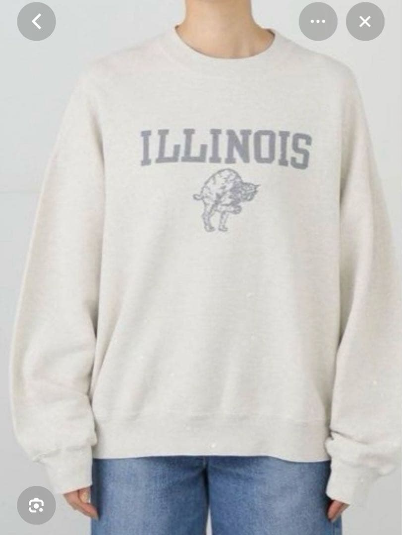 ◆MUSE/REMI RELIEF ILLINOISクルーネックプルオーバー