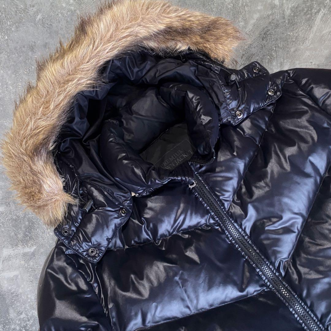 OLD UNIQLOプレミアムダウンジャケット 短丈 y2k お兄系 グランジ