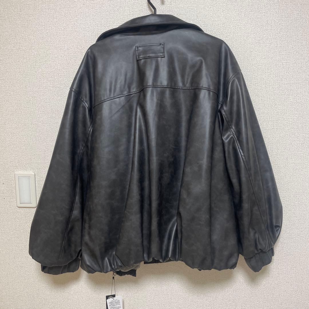 jeanasis ヴィンテージレザーBIGブルゾン