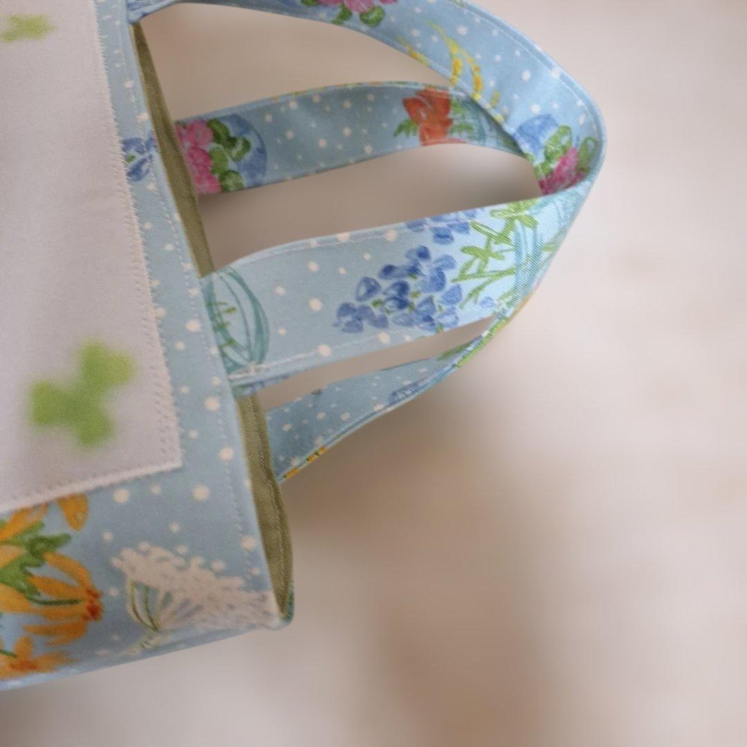 激レアねこパネル生地　ハンドメイド　ミニバック　布バスケット