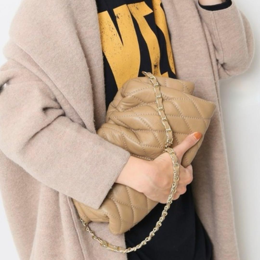 未使用✨ AULENTTI オウレンティ キルティングチェーンバッグ 2way