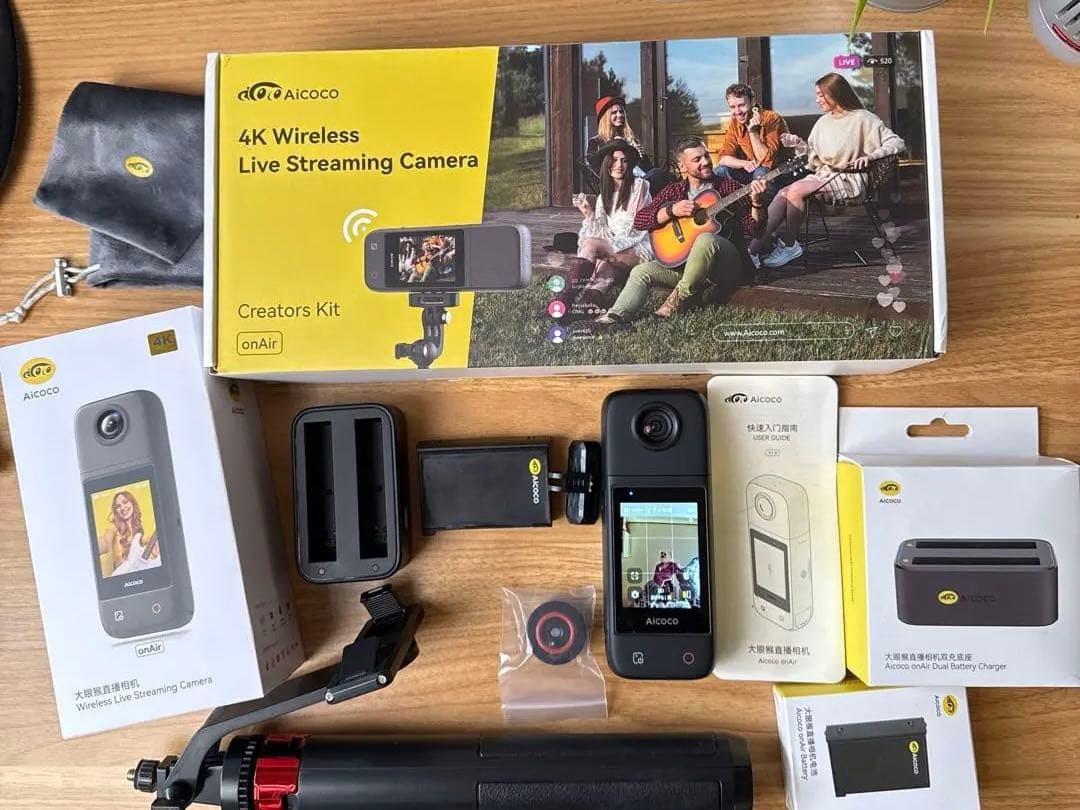 Aicoco 4K ワイヤレス　ライブストリーミング　カメラ
