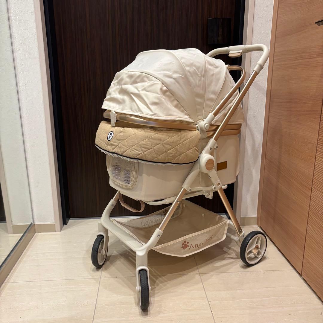 Angelpet ペットカート 分離型 軽量 折りたたみ可能 小型犬〜中型犬対応