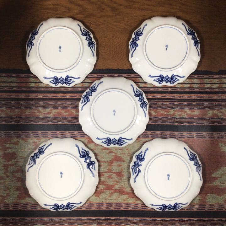 『プレうー特価』　たち吉　『捻祥瑞』　取皿　5枚　大皿