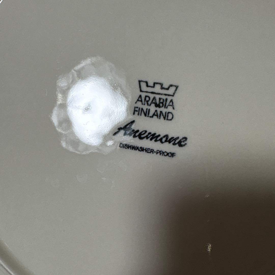 ARABIA　アラビア　アネモネ　２５cmプレート　大皿ペア　２枚　ヴィンテージ