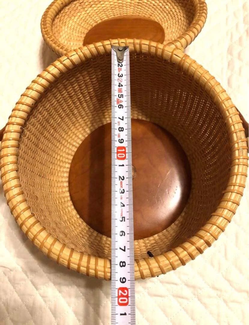 ⭐️ナンタケットバスケット⭐️蓋付きバスケット⭐️フリンジ付き⭐️