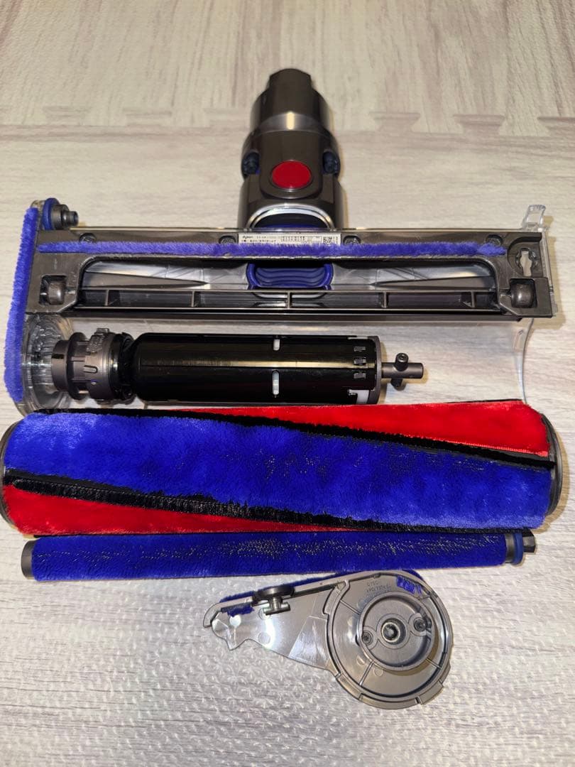 Dyson V8 パープル　本体、ヘッドともに分解洗浄済み