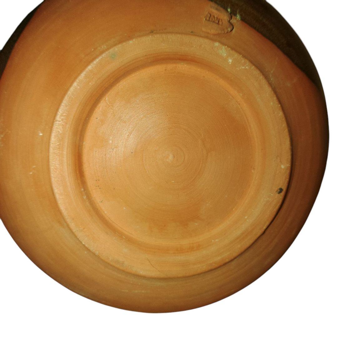 佐渡無明異焼　国三窯　鉄釉大徳利　高さ47cm　背景の物は付属しません