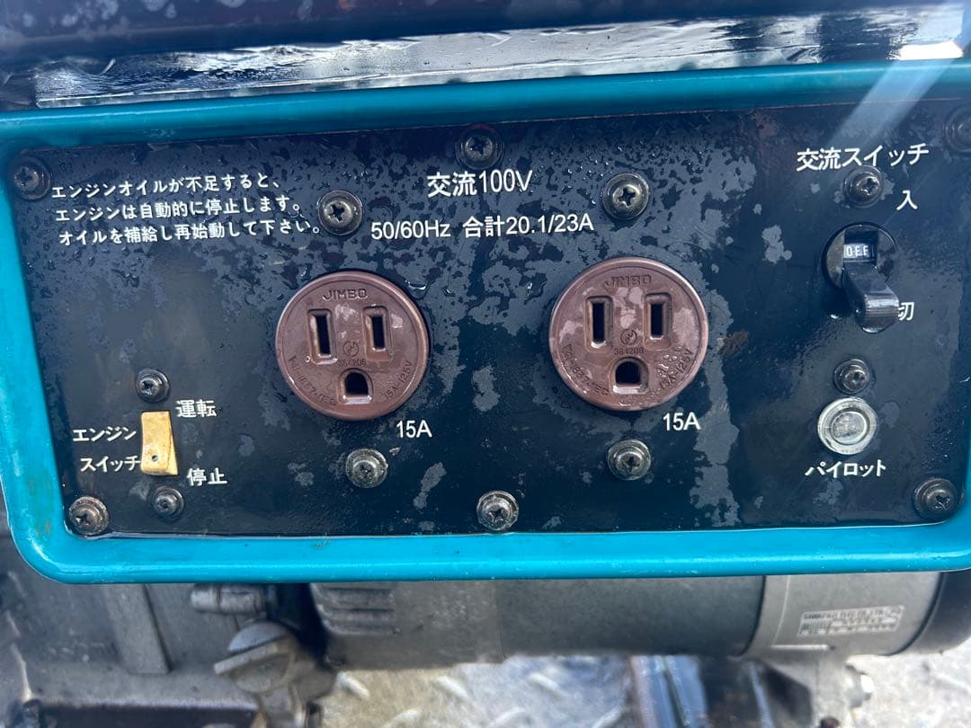 宮崎　SUZUKI 発電機 2.3KVA 100V ガソリン　洗車　キャンプ