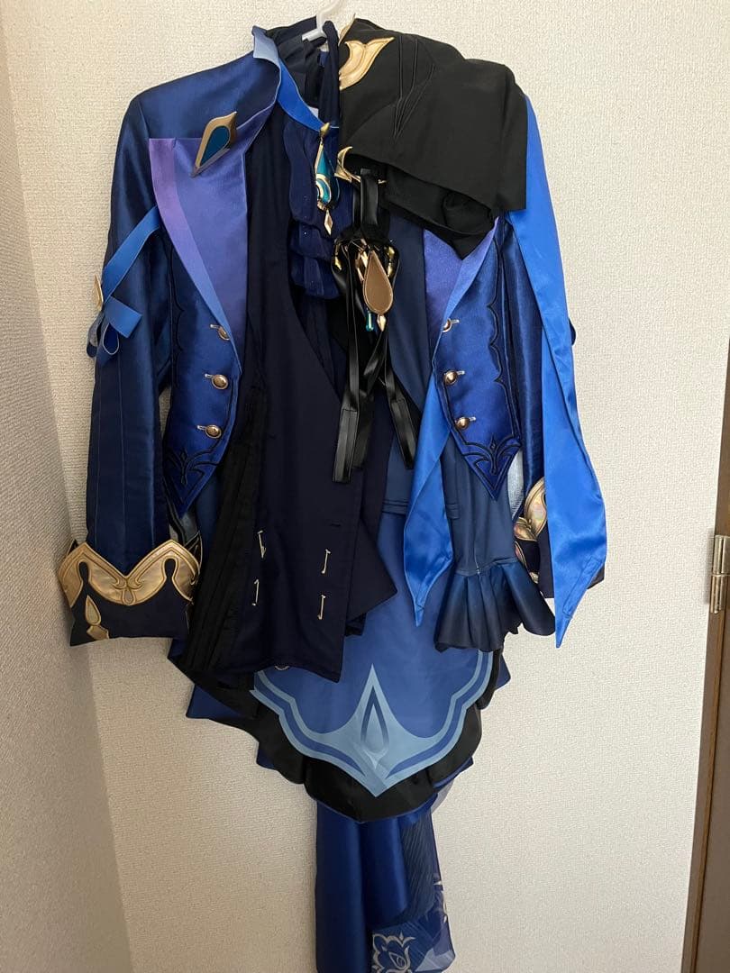 ウィッグ・靴あり S 原神 フリーナ ウーシア 黒ver コスプレ 衣装