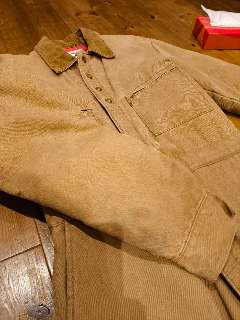 【週末限定セール】Lee　キルティング　オールインワン　ビンテージ　ダック生地