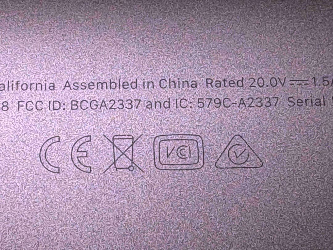 【M1チップ】MacBook Air（M1,2020） 13.3㌅ バッテリー◎