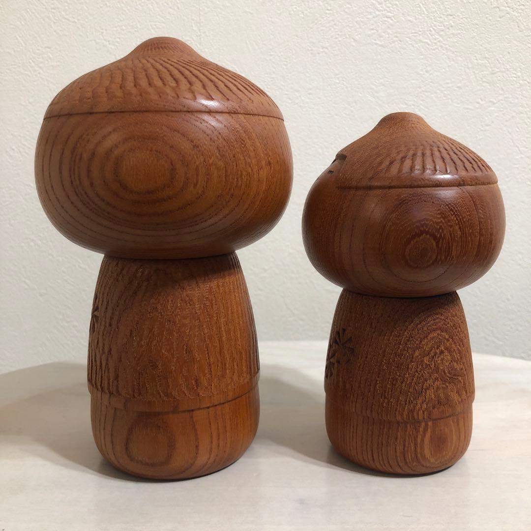 創作こけし 武田まさし 童心 2体 kokeshidoll