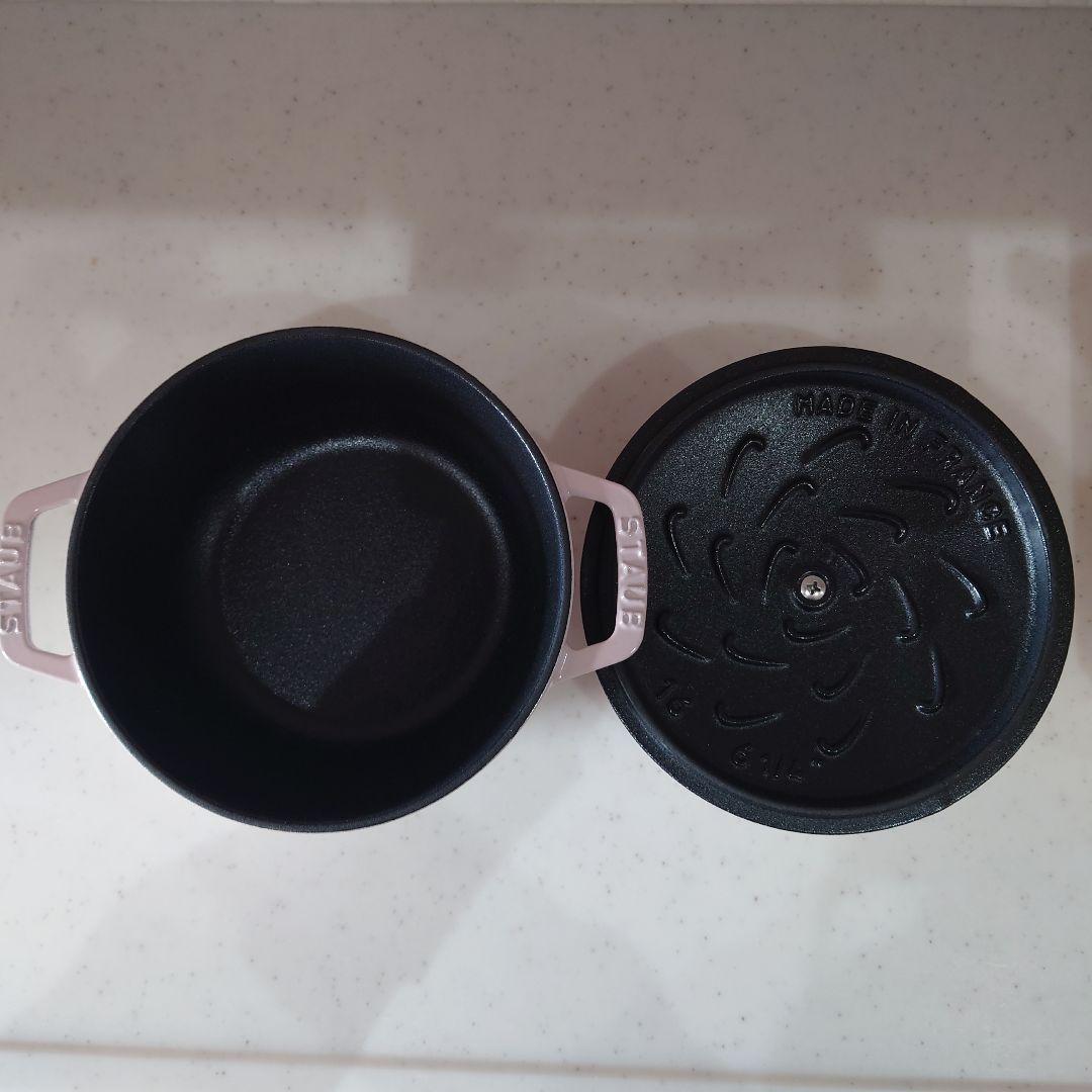 【新品未使用】STAUB ストウブ　Wa-NABE Sマーガレット　ソルベローズ