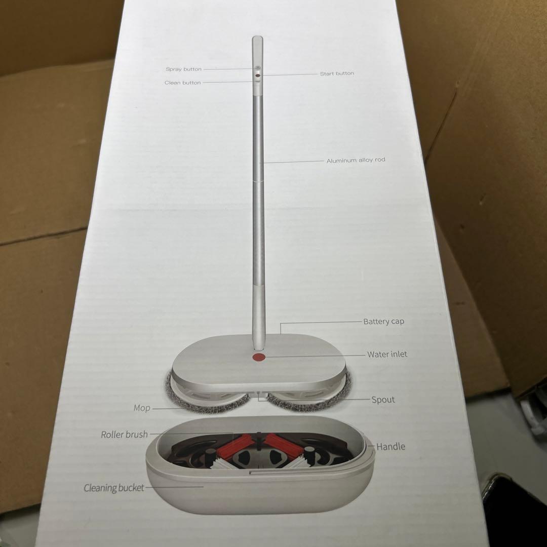 CLEAN 電動モップ 自動洗浄 コードレス