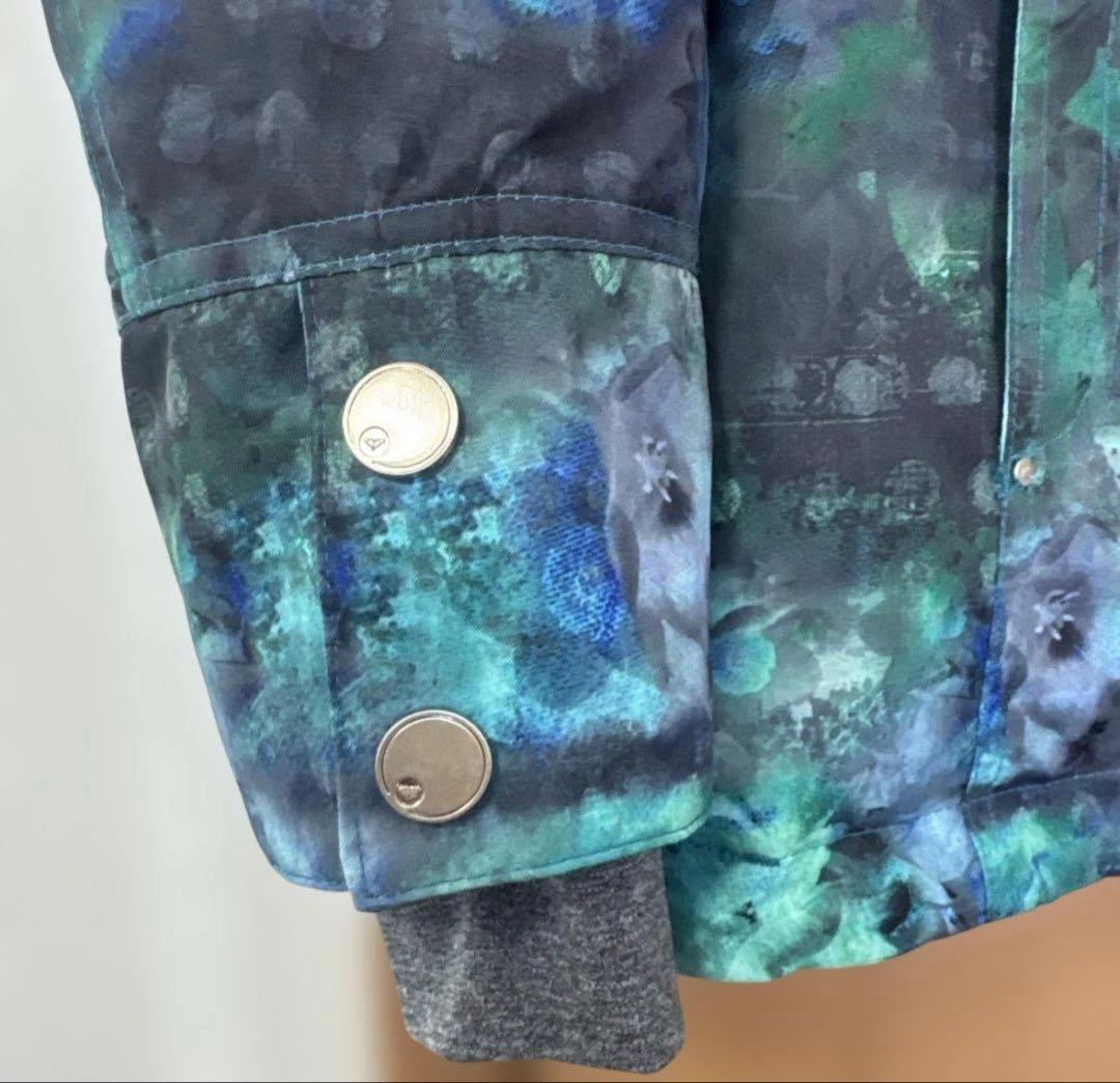 ROXY スノーボードウェア グリーン サイズL レディース スノーウェア 花柄