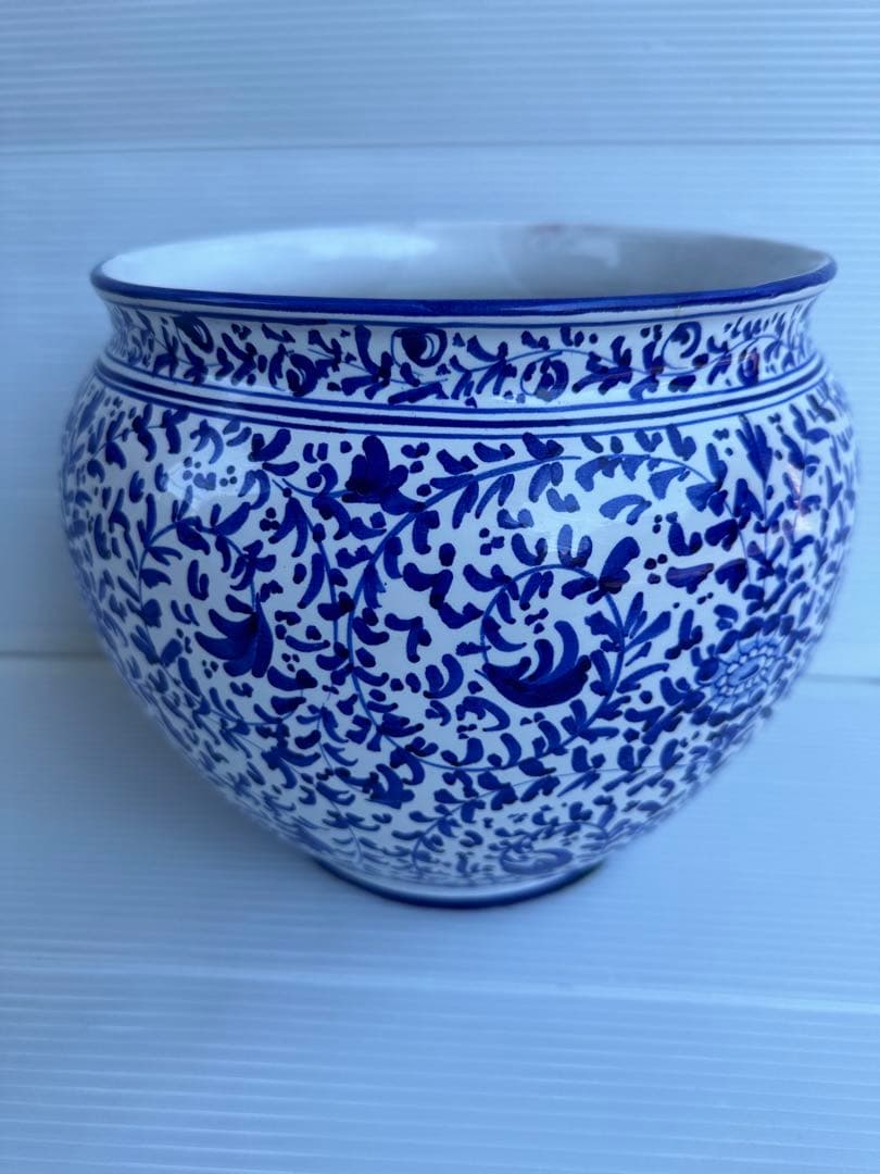 MADE IN ITALY FAENZA フラワーベース　直径28❌20㎝