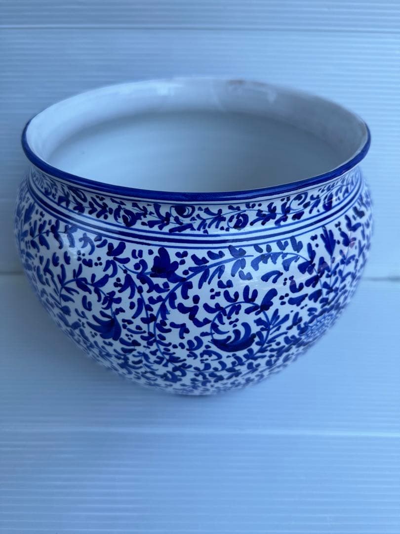 MADE IN ITALY FAENZA フラワーベース　直径28❌20㎝