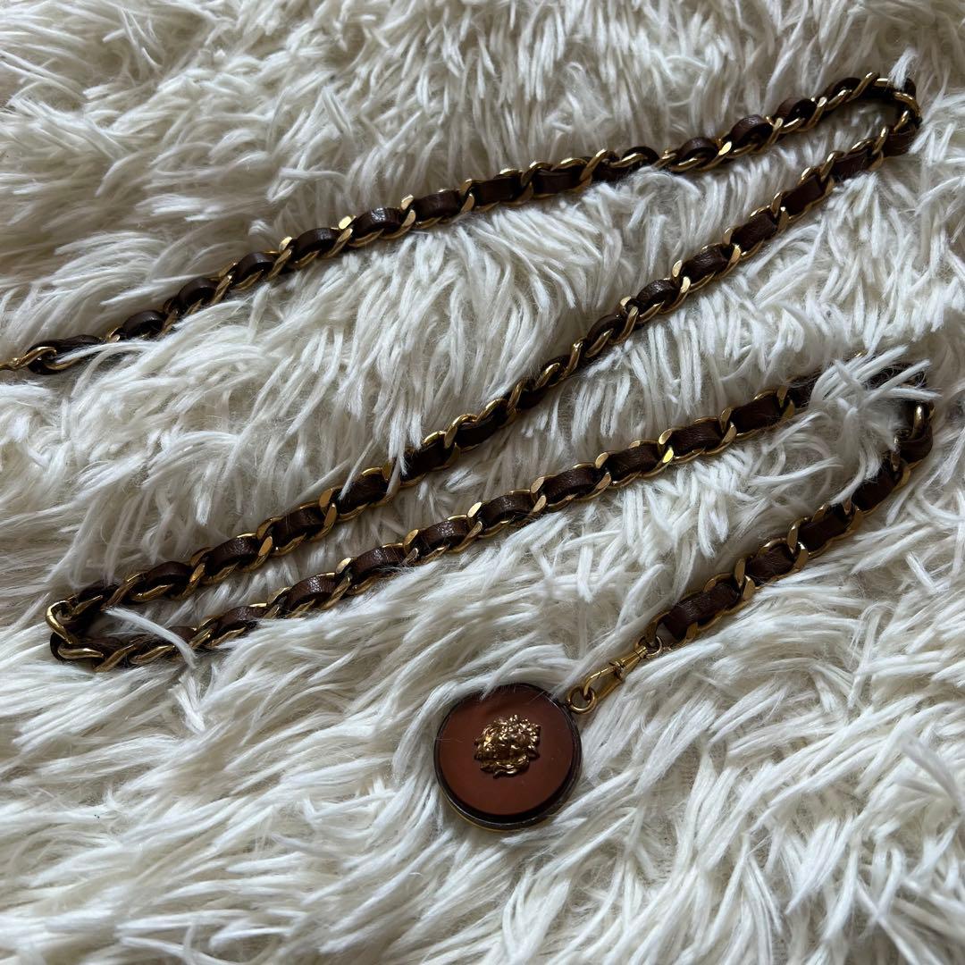 【極美品】シャネル ベルト チェーン ライオン 希少 レア