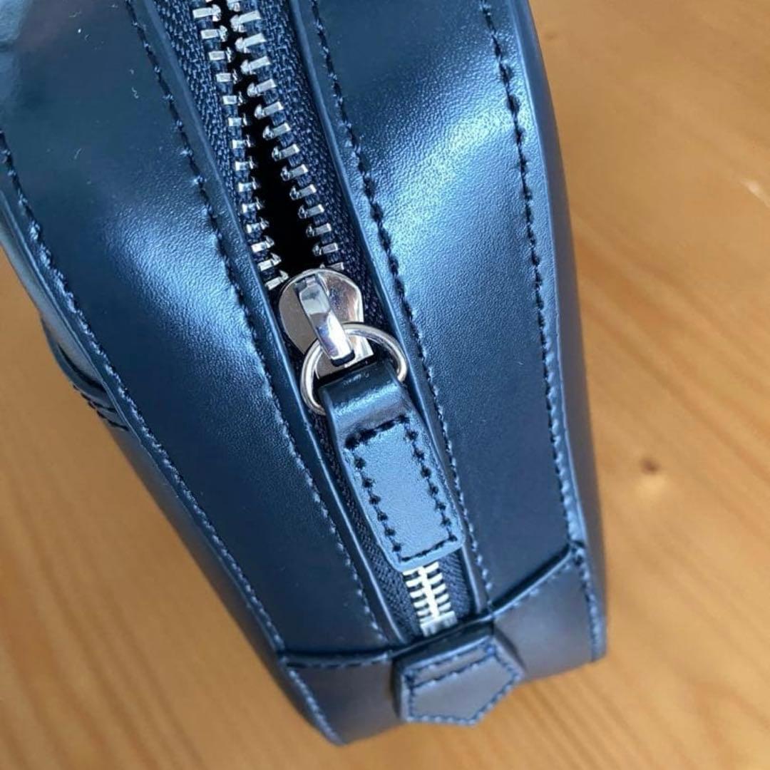 ヤーキ　ヴィリーナ別注　スクエアハンドバッグ　お受験　バック　ネイビー