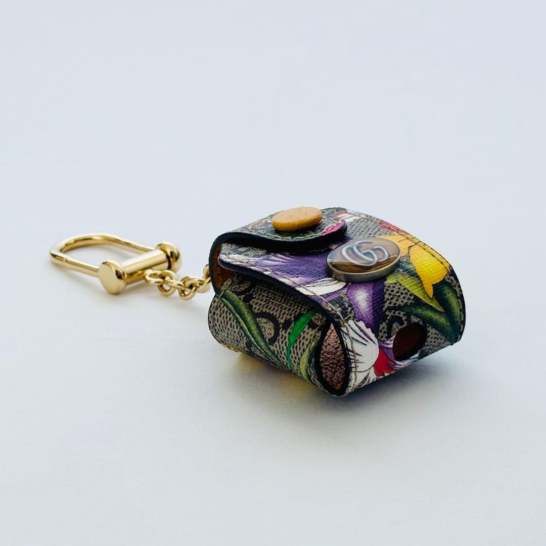 【希少×美品】GUCCI グッチ AirPodsケース GGフローラ チャーム