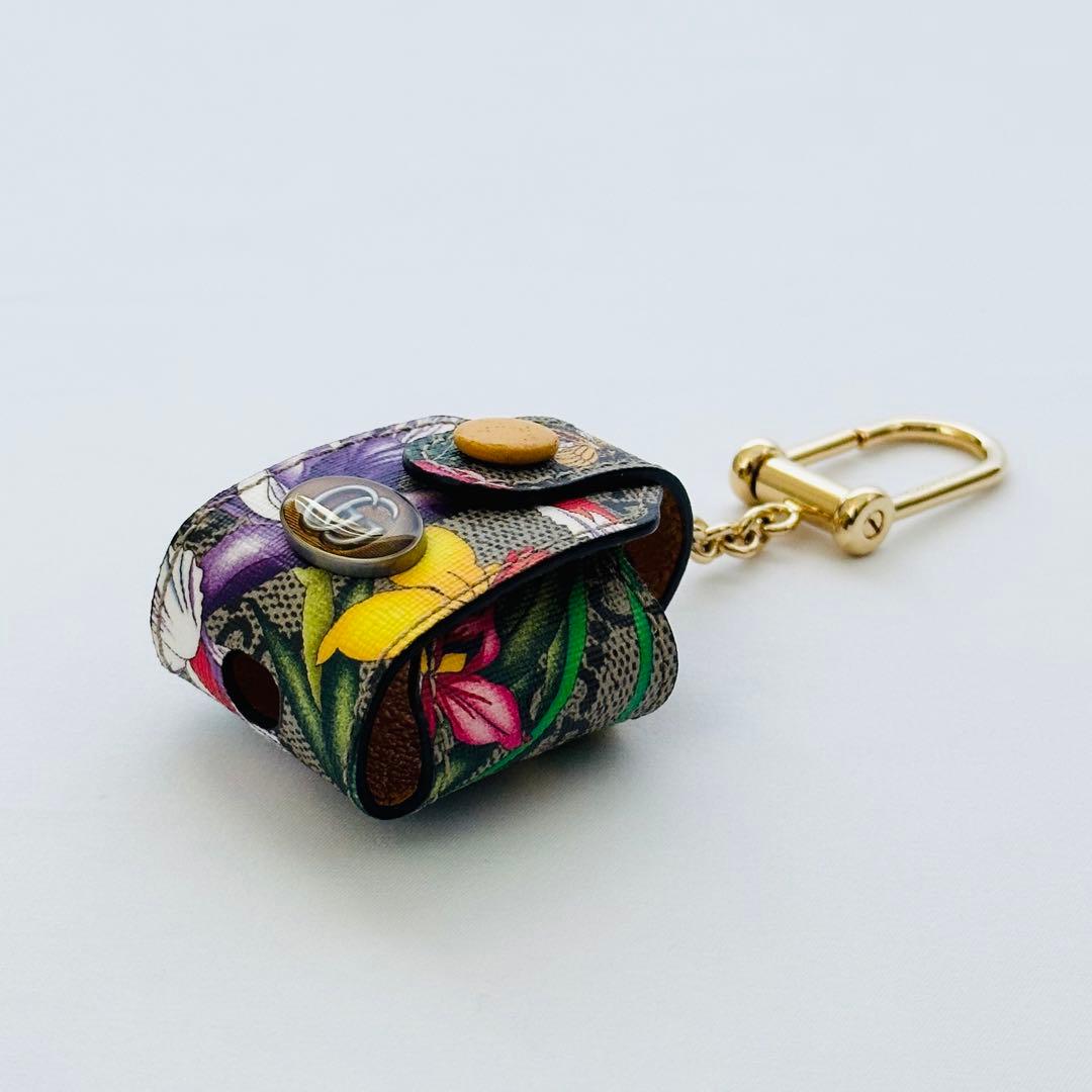 【希少×美品】GUCCI グッチ AirPodsケース GGフローラ チャーム
