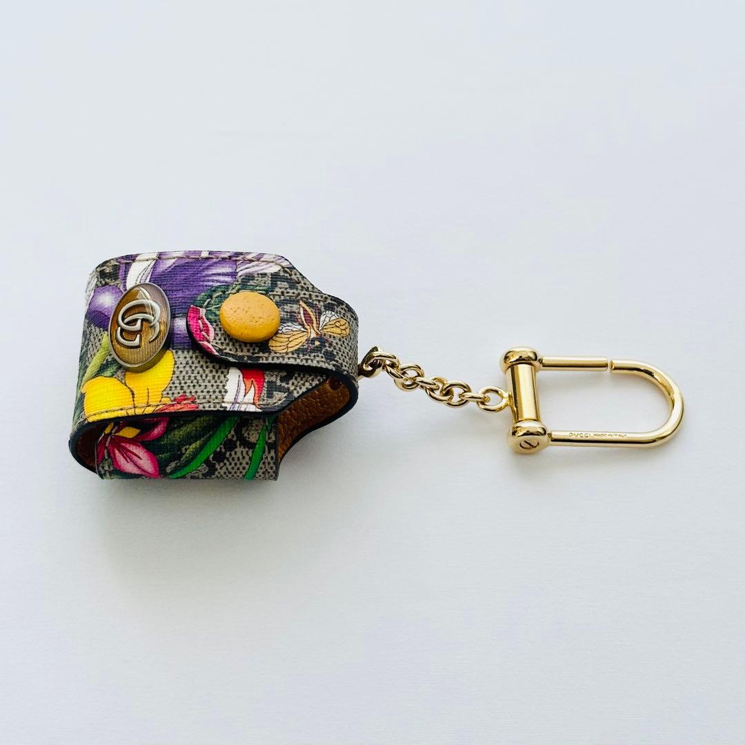 【希少×美品】GUCCI グッチ AirPodsケース GGフローラ チャーム