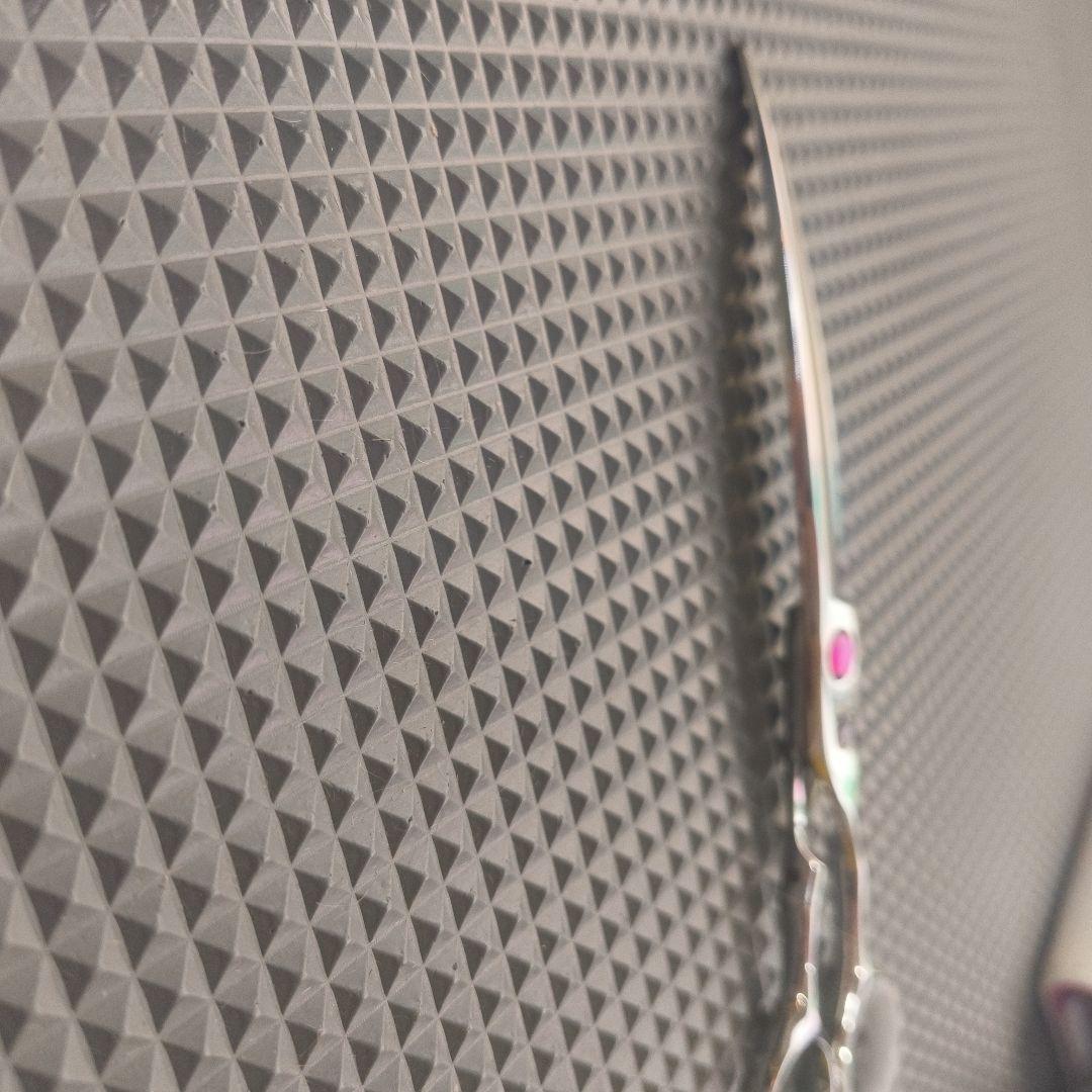 ほぼ美品 pio 犬用トリミングハサミ シルバー ニチドウ 7インチカーブ