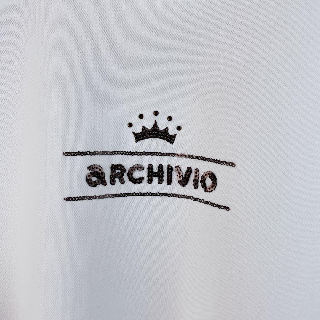 25FW【新品未使用 アルチビオ】機能素材脇ラインポイント半袖ハイネック38号