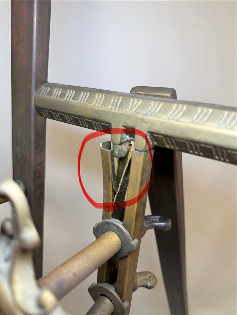 W 真鍮製 アンティーク調 大型イーゼル クラシック エレガント 高さ120㎝