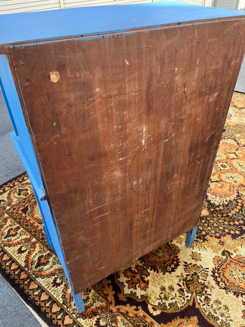 ブルー チェスト インテリア アンティーク ビンテージ ヴィンテージ 箪笥