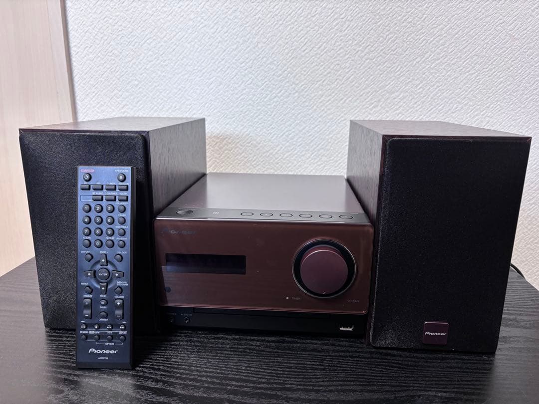 Pioneer X-CM35-T CDコンポ Bluetooth対応 リモコン付