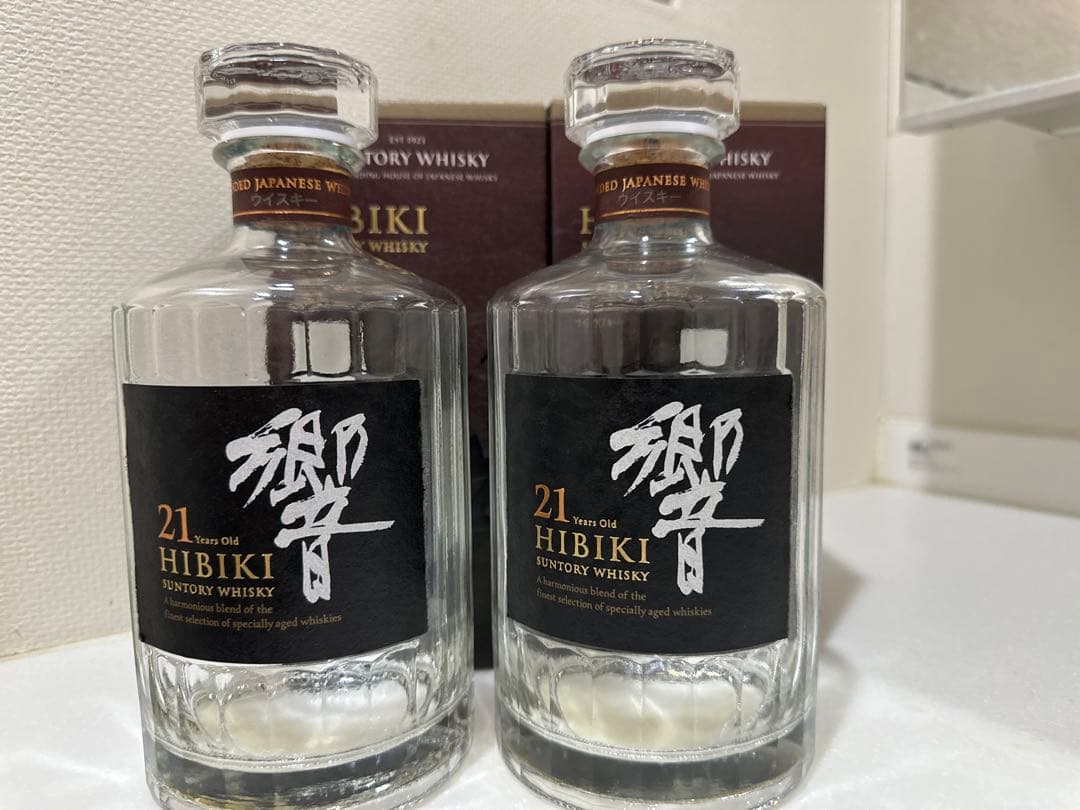 Hibiki 21年 ウイスキー 空瓶2本セット