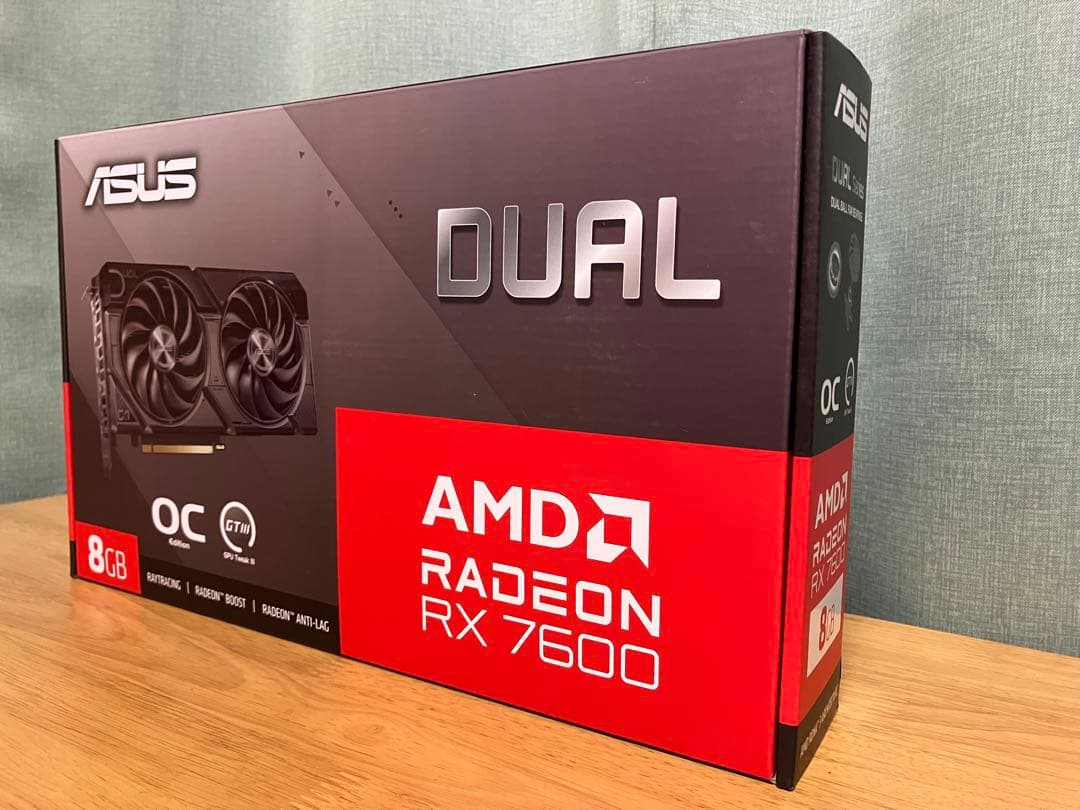 【新品未開封】ASUS DUAL-RX7600-O8G-EVO