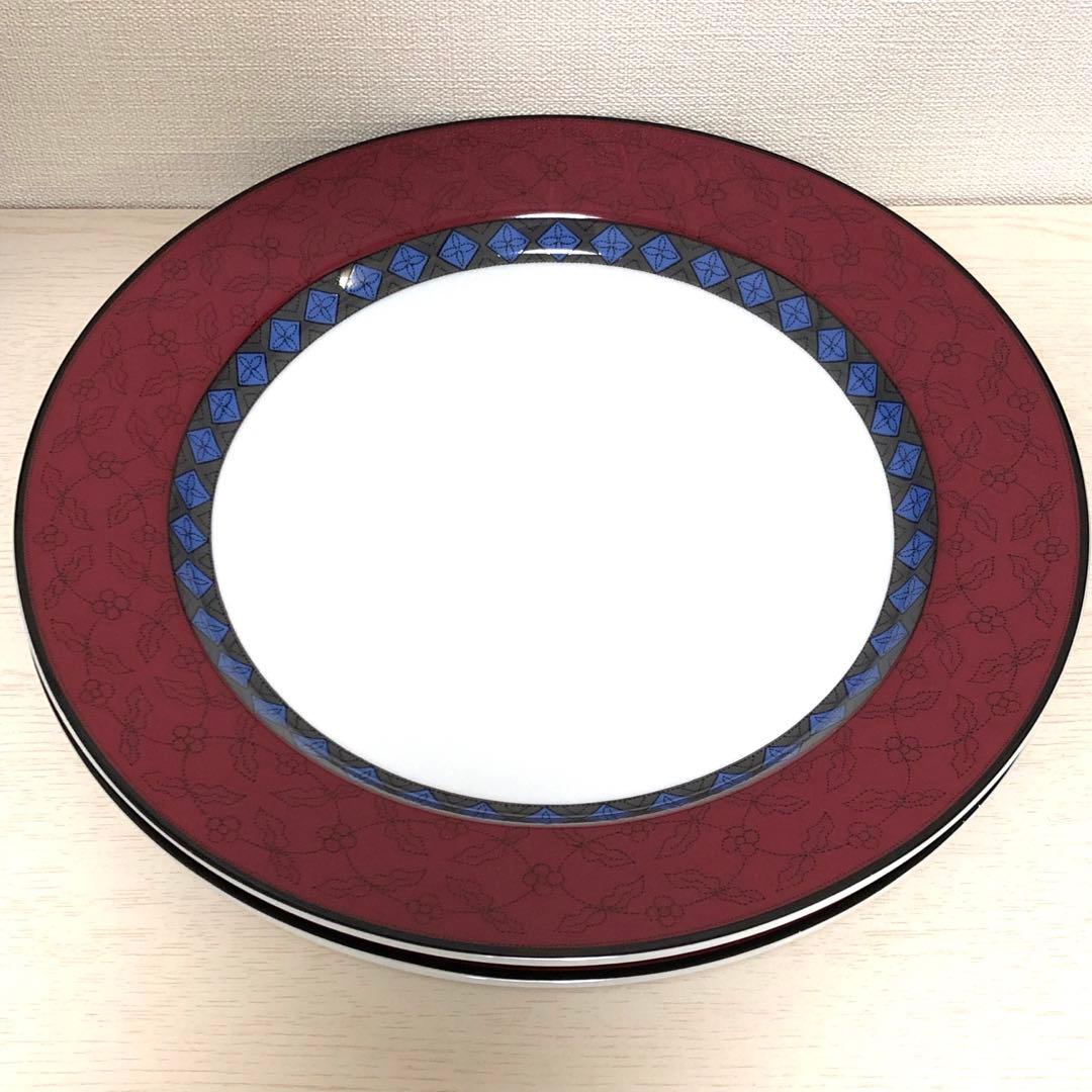 ダンスクの「ルビーフラワーズ」ディナープレート2枚セット