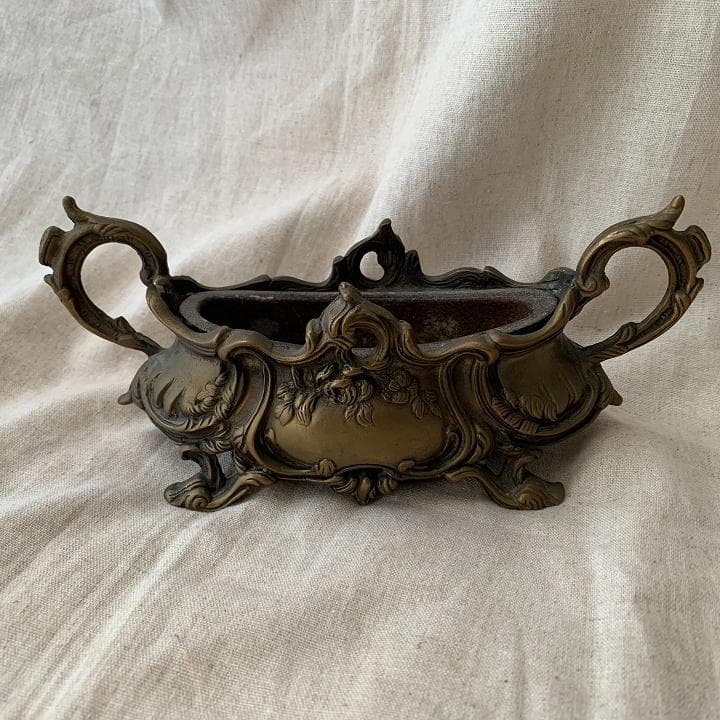 真鍮　ジャルディニエール　花器　フラワーポット　 フレンチ雑貨　ヴィンテージ