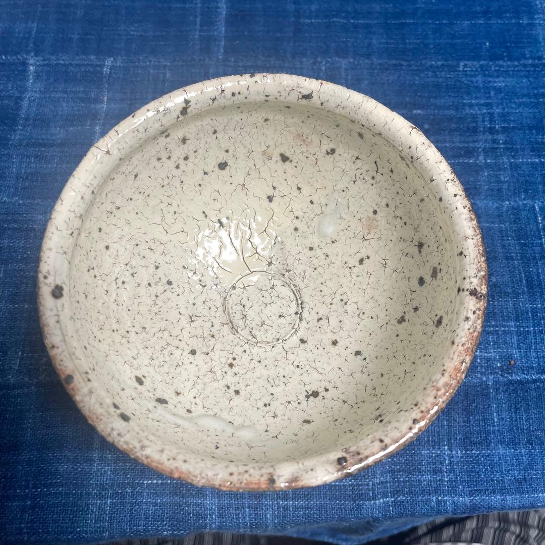 粉引中鉢　作家もの　土物